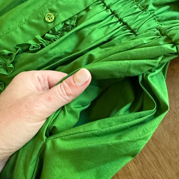 NWT Ribbon Short Sleeve Midi Shirtdress kate spade new york x Target Green XS - Picture 8 of 12